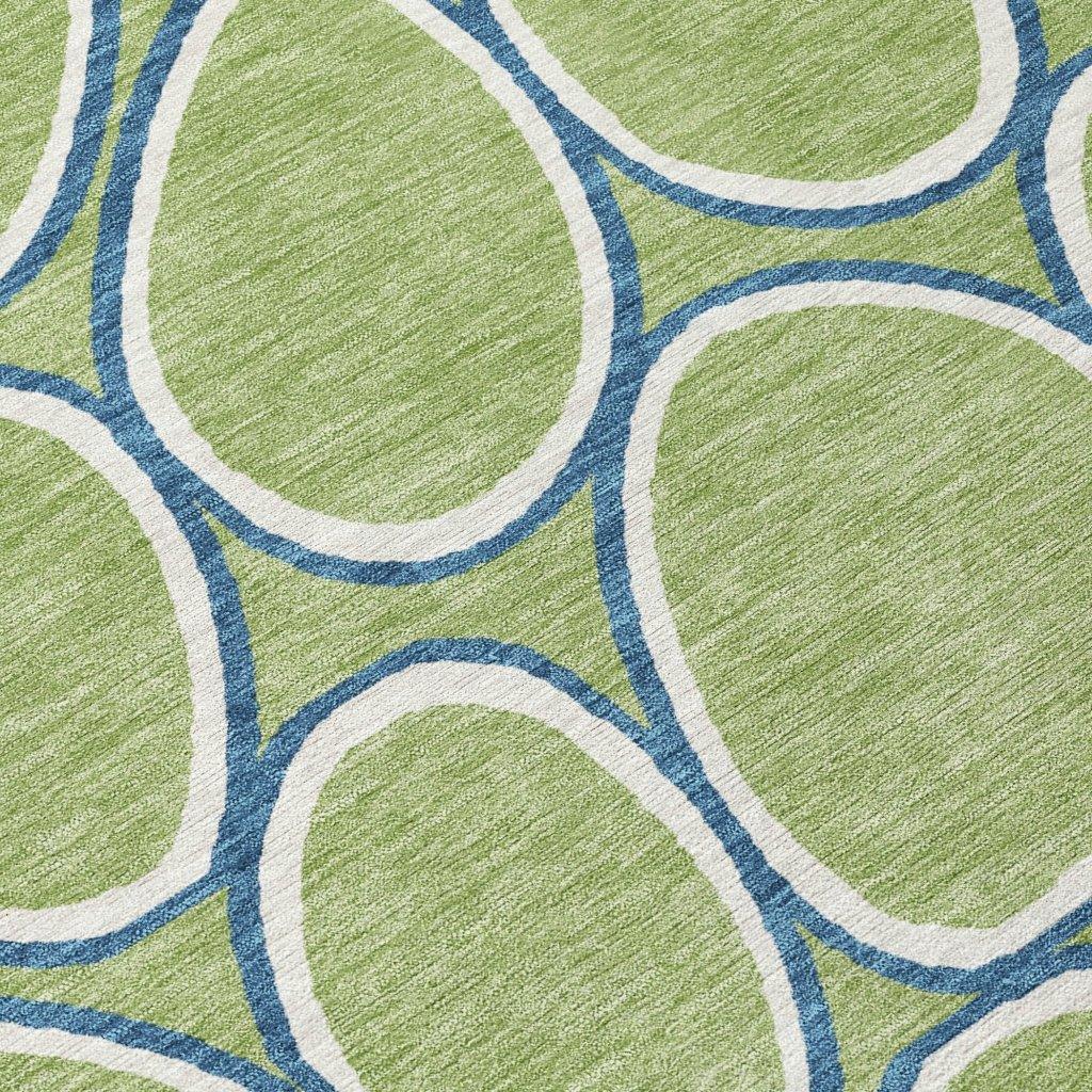 Elantra Green Washable Indoor-Outdoor Rug-Outdoor Rugs-LOOMLAN Rugs-LOOMLAN