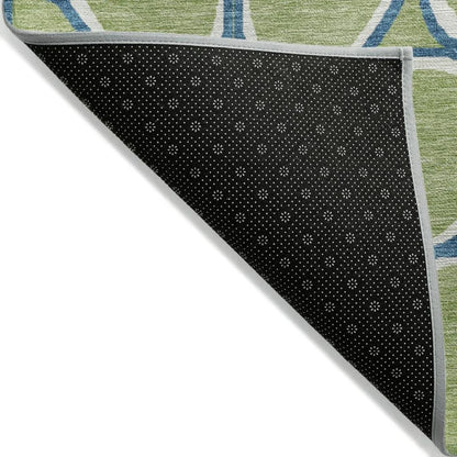 Elantra Green Washable Indoor-Outdoor Rug-Outdoor Rugs-LOOMLAN Rugs-LOOMLAN