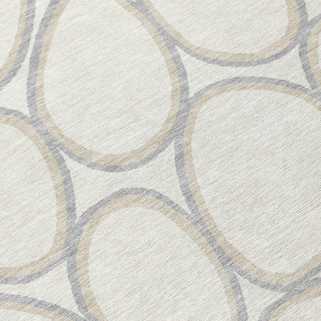 Elantra Ivory Washable Indoor-Outdoor Rug-Outdoor Rugs-LOOMLAN Rugs-LOOMLAN
