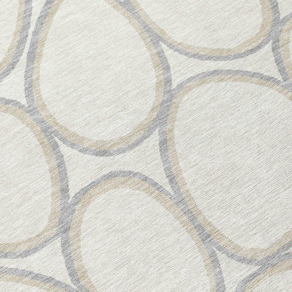 Elantra Ivory Washable Indoor-Outdoor Rug-Outdoor Rugs-LOOMLAN Rugs-LOOMLAN