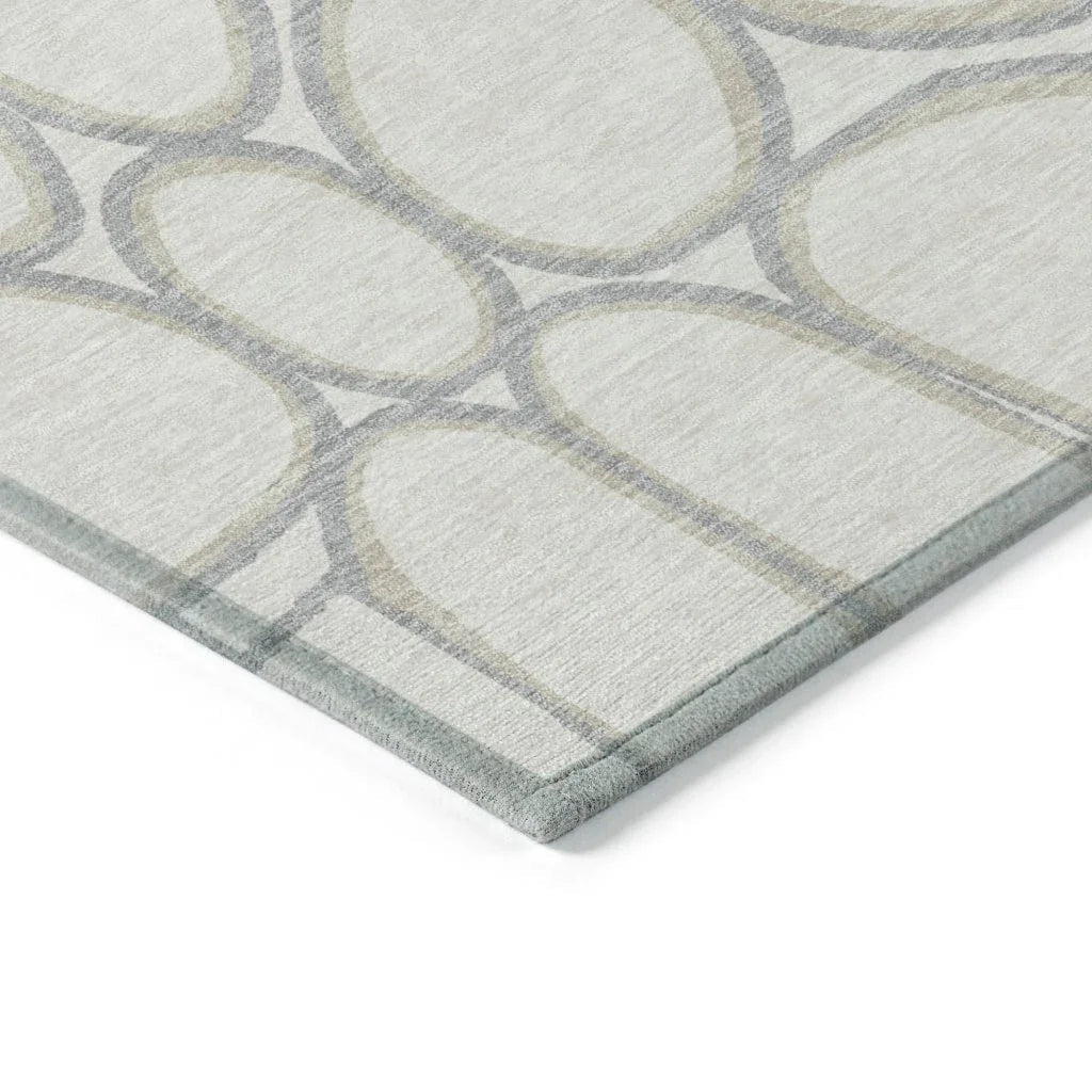Elantra Ivory Washable Indoor-Outdoor Rug-Outdoor Rugs-LOOMLAN Rugs-LOOMLAN