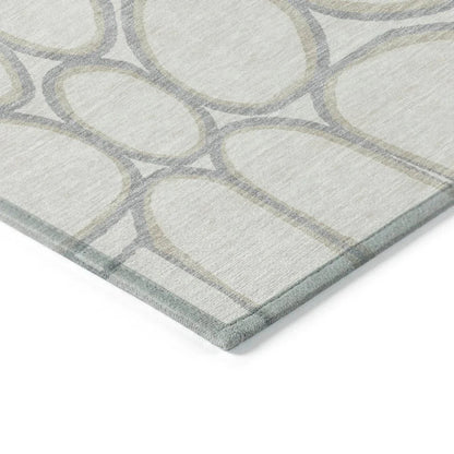 Elantra Ivory Washable Indoor-Outdoor Rug-Outdoor Rugs-LOOMLAN Rugs-LOOMLAN