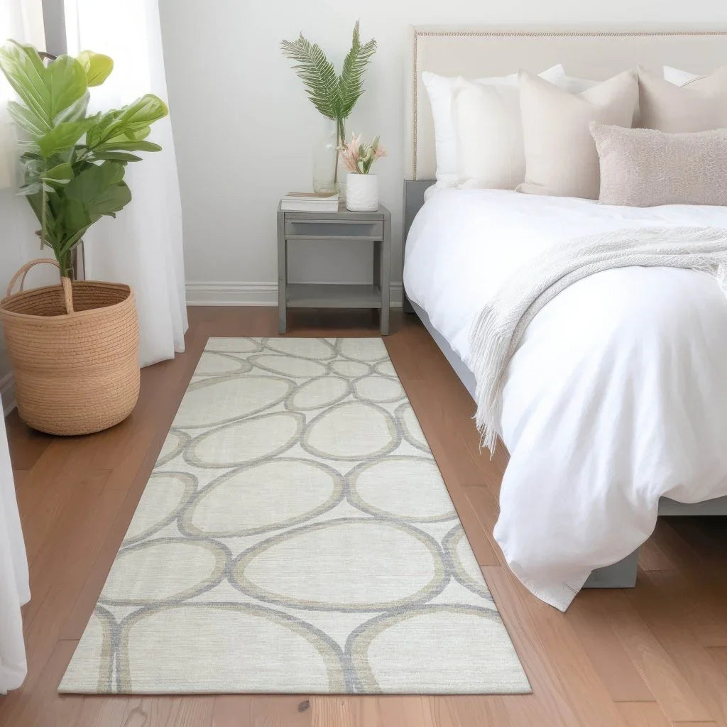 Elantra Ivory Washable Indoor-Outdoor Rug-Outdoor Rugs-LOOMLAN Rugs-LOOMLAN