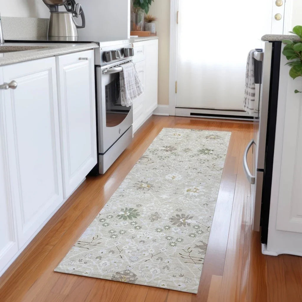 Elara Brown Washable Indoor-Outdoor Rug-Outdoor Rugs-LOOMLAN Rugs-LOOMLAN