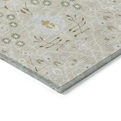 Elara Brown Washable Indoor-Outdoor Rug-Outdoor Rugs-LOOMLAN Rugs-LOOMLAN