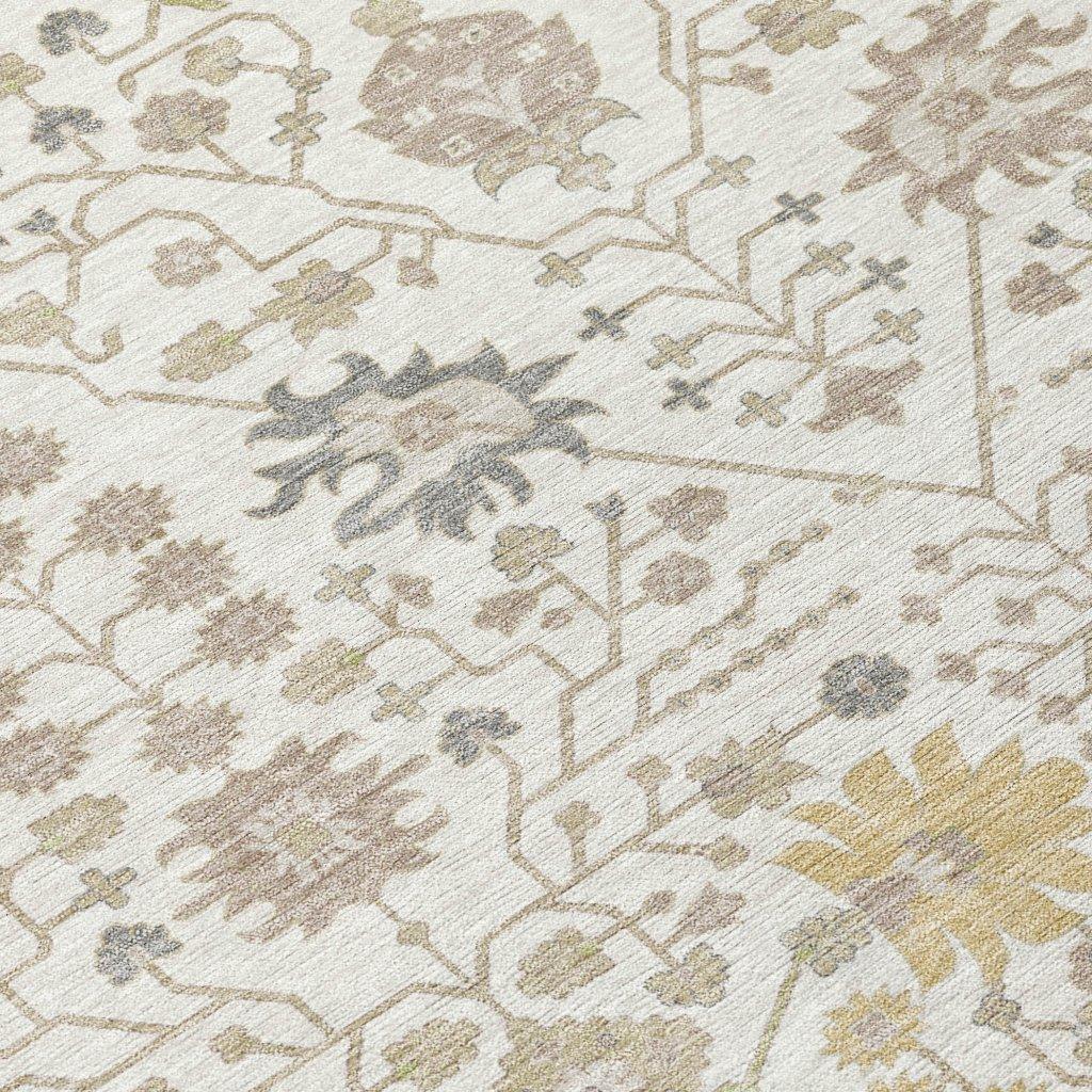 Elara Ivory Washable Indoor-Outdoor Rug-Outdoor Rugs-LOOMLAN Rugs-LOOMLAN