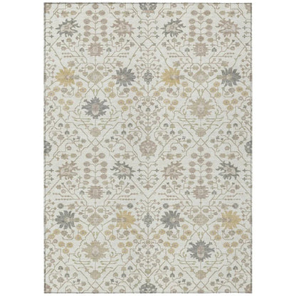 Elara Ivory Washable Indoor-Outdoor Rug-Outdoor Rugs-LOOMLAN Rugs-2'6" x 3'10"-LOOMLAN