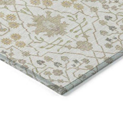 Elara Ivory Washable Indoor-Outdoor Rug-Outdoor Rugs-LOOMLAN Rugs-LOOMLAN
