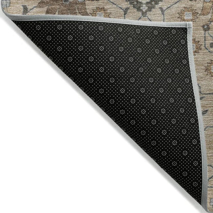 Elara Taupe Washable Indoor-Outdoor Rug-Outdoor Rugs-LOOMLAN Rugs-LOOMLAN