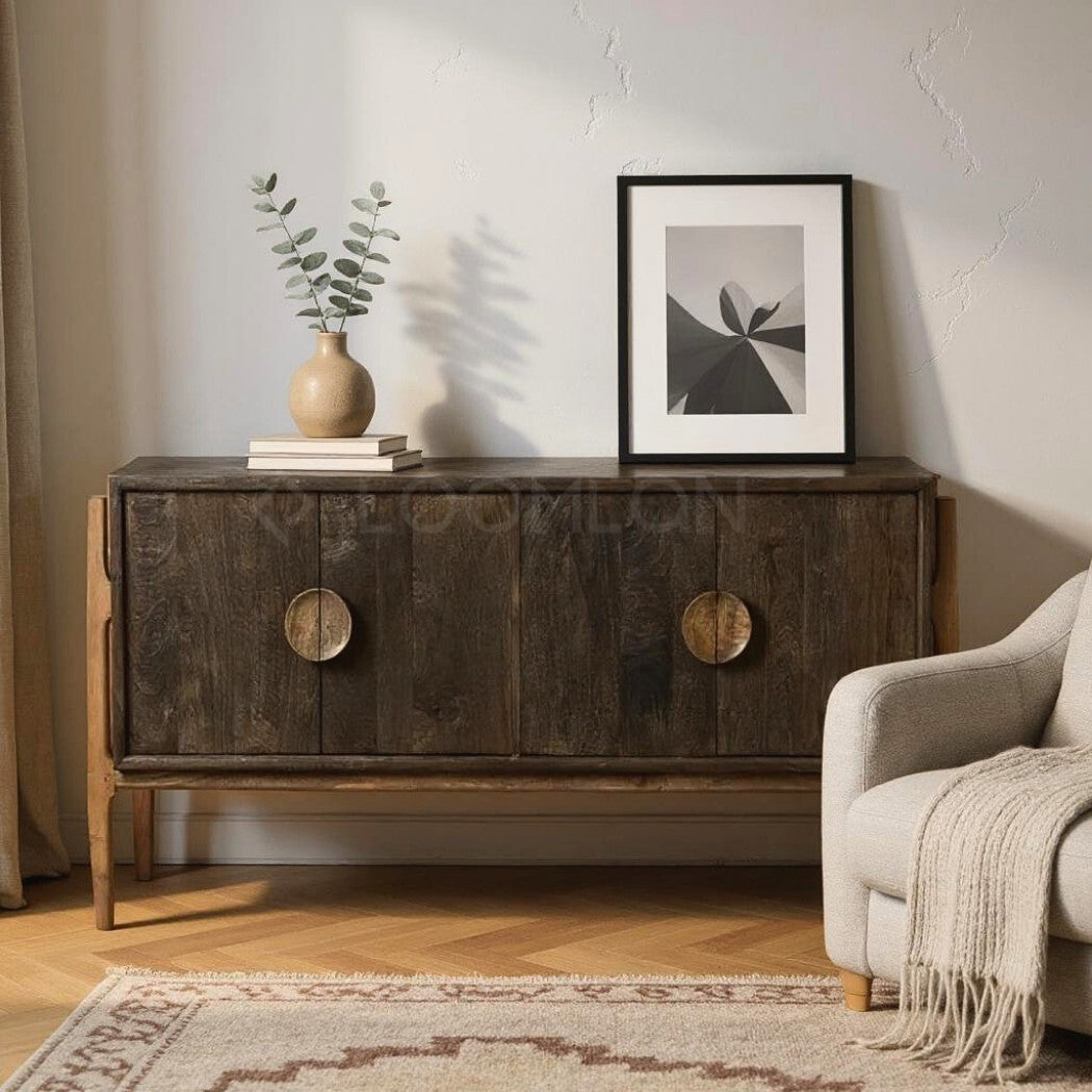 Elaran Four Doors Wood Sideboard