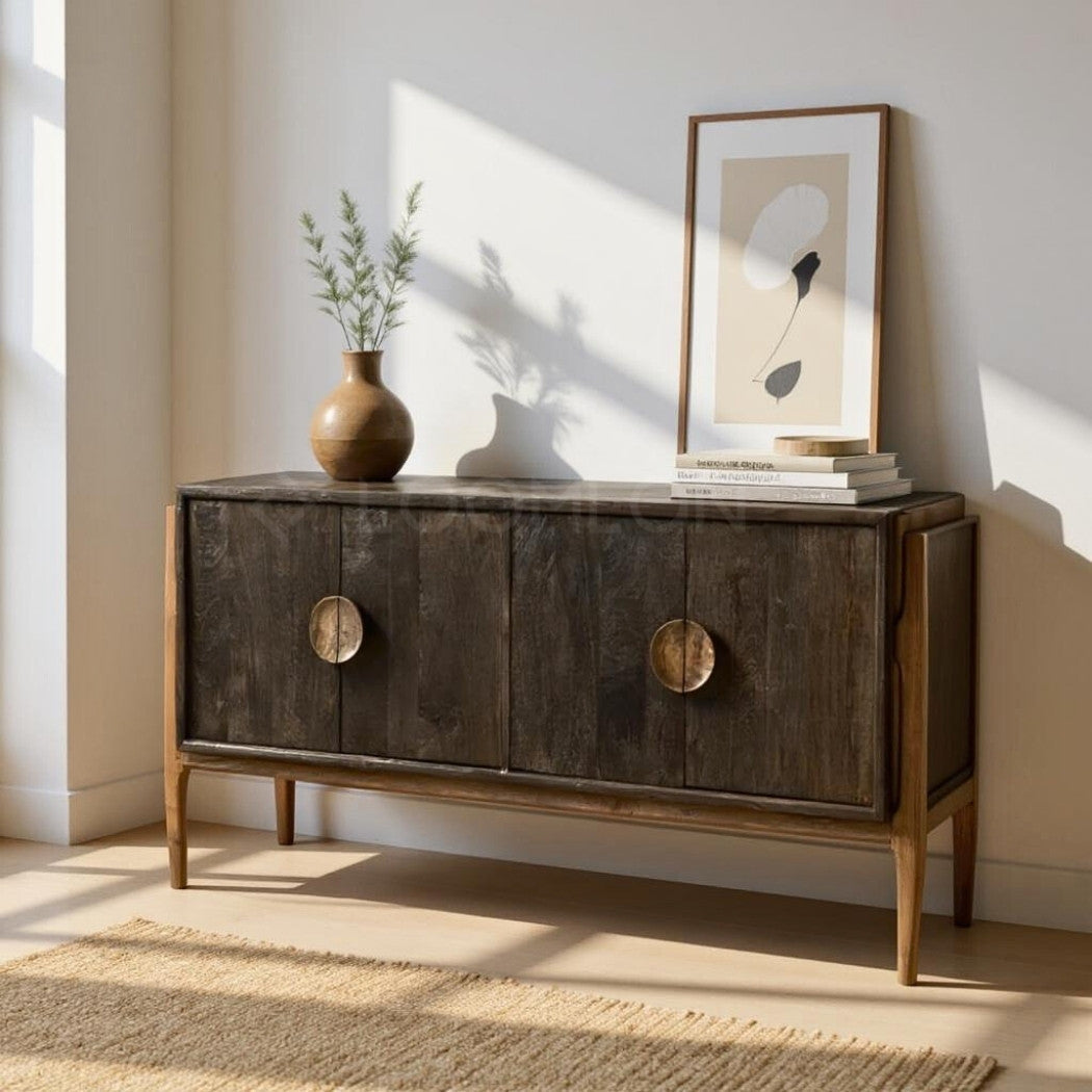 Elaran Four Doors Wood Sideboard