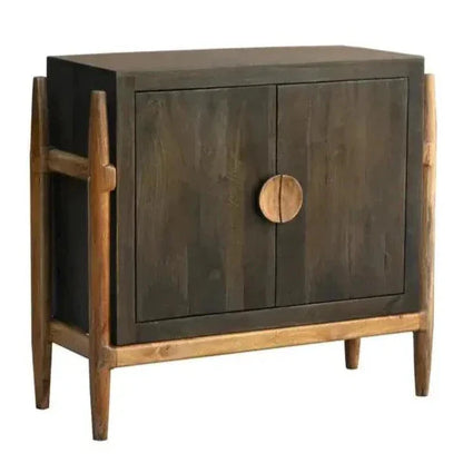 Jerrick Wooden Dark Brown Cabinet - LOOMLAN - LOOMLAN - Accent Cabinets