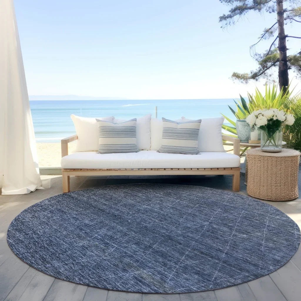 Elaria Blue Washable Indoor - Outdoor Rug - LOOMLAN - LOOMLAN Rugs - Outdoor Rugs