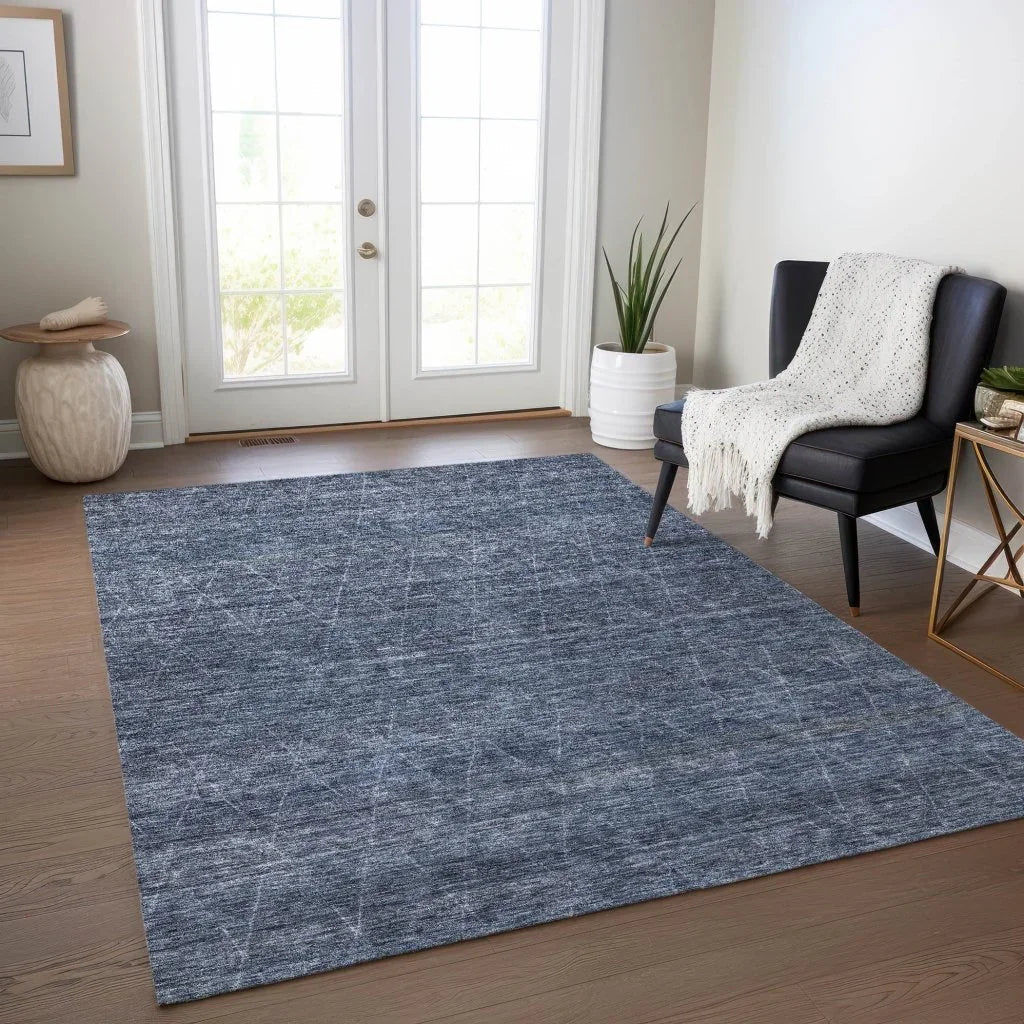 Elaria Blue Washable Indoor - Outdoor Rug - LOOMLAN - LOOMLAN Rugs - Outdoor Rugs