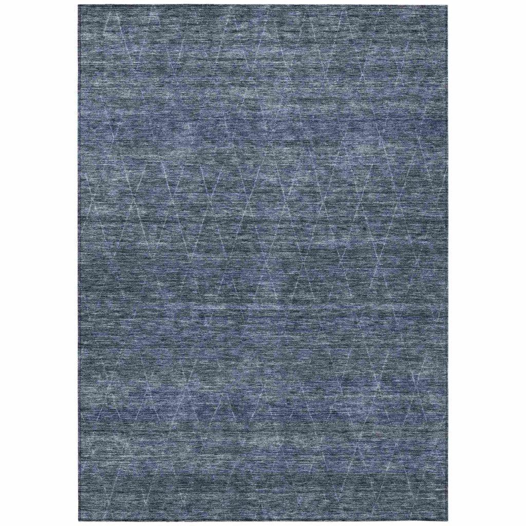Elaria Blue Washable Indoor - Outdoor Rug - LOOMLAN - LOOMLAN Rugs - Outdoor Rugs