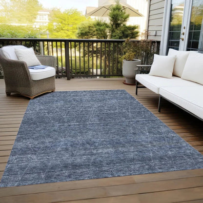 Elaria Blue Washable Indoor - Outdoor Rug - LOOMLAN - LOOMLAN Rugs - Outdoor Rugs