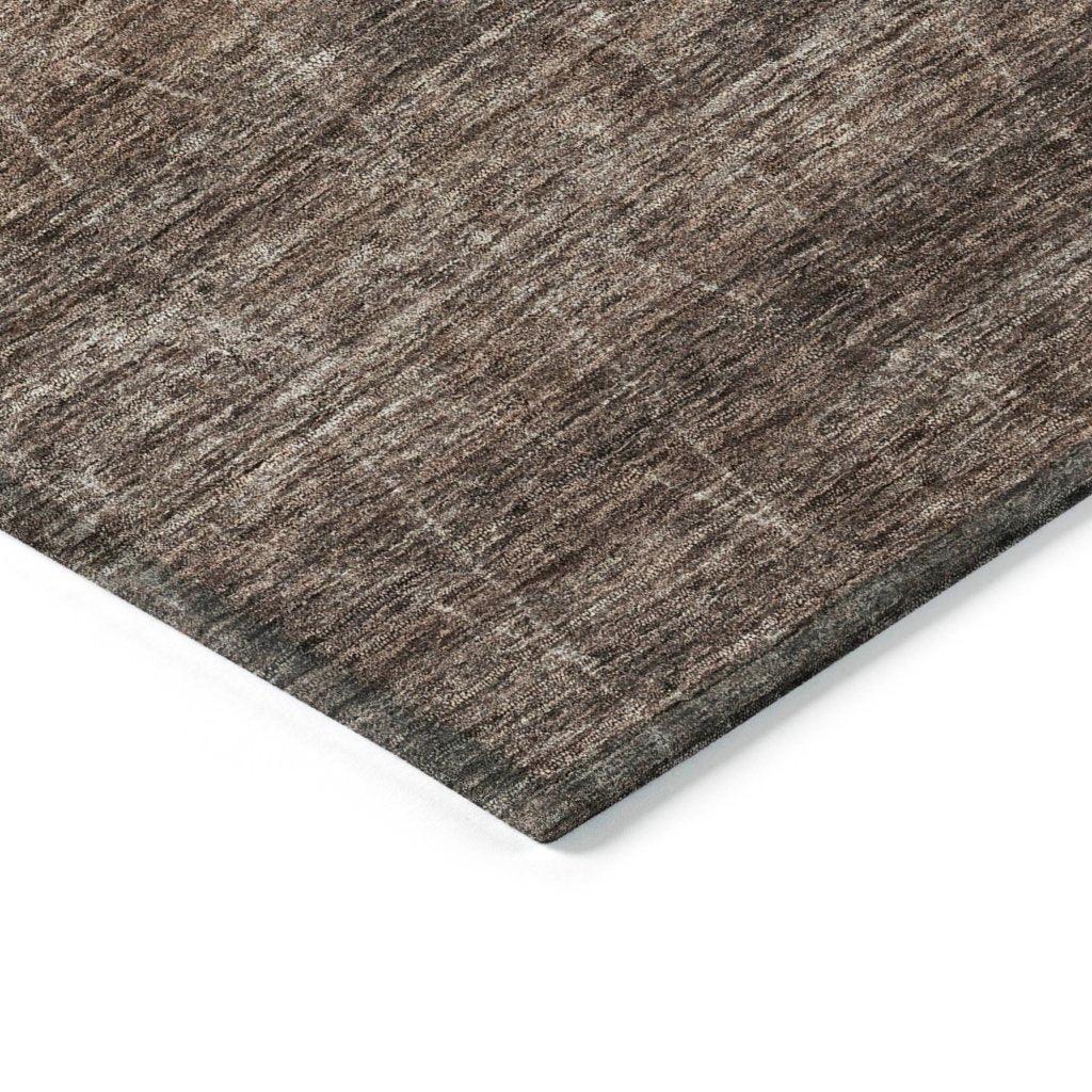 Elaria Brown Washable Indoor - Outdoor Rug - LOOMLAN - LOOMLAN Rugs - Outdoor Rugs