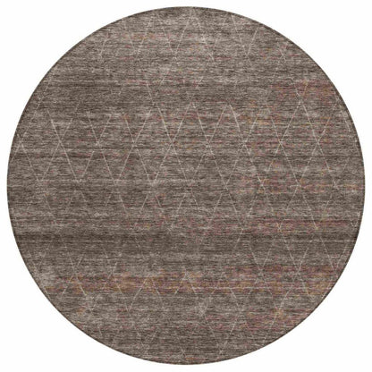 Elaria Brown Washable Indoor - Outdoor Rug - LOOMLAN - LOOMLAN Rugs - Outdoor Rugs
