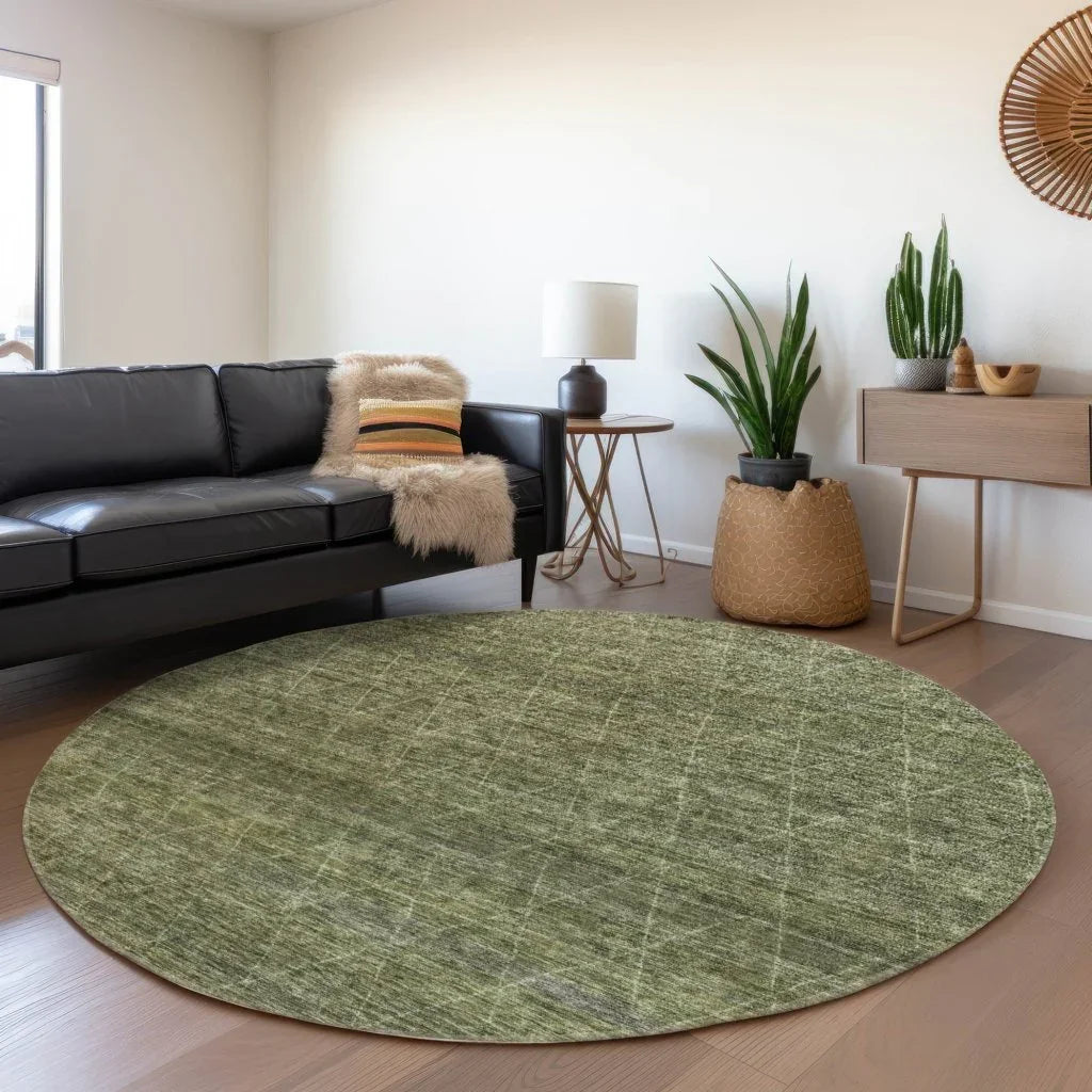 Elaria Green Washable Indoor - Outdoor Rug - LOOMLAN - LOOMLAN Rugs - Outdoor Rugs