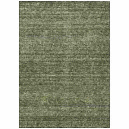 Elaria Green Washable Indoor - Outdoor Rug - LOOMLAN - LOOMLAN Rugs - Outdoor Rugs