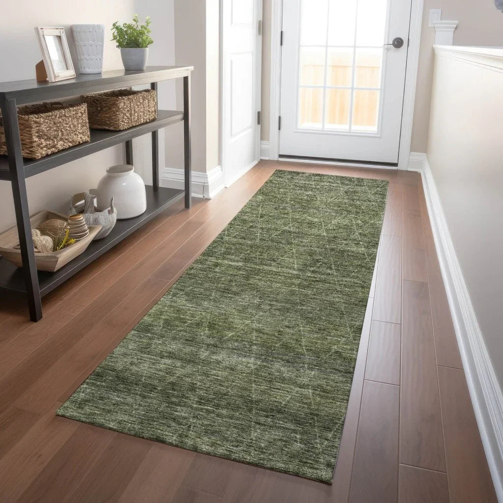 Elaria Green Washable Indoor - Outdoor Rug - LOOMLAN - LOOMLAN Rugs - Outdoor Rugs