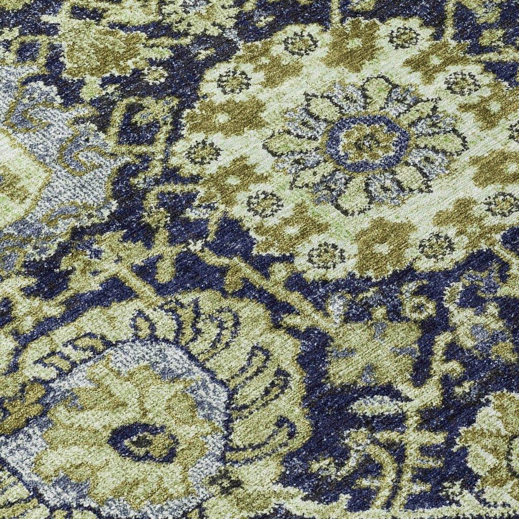 Elarion Green Washable Indoor - Outdoor Rug - LOOMLAN - LOOMLAN Rugs - Outdoor Rugs