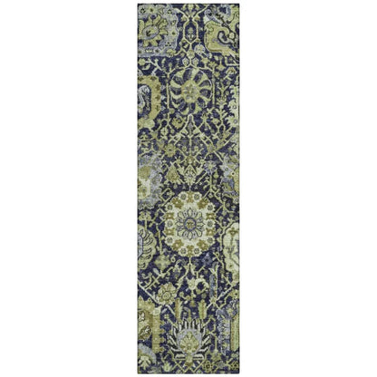Elarion Green Washable Indoor - Outdoor Rug - LOOMLAN - LOOMLAN Rugs - Outdoor Rugs