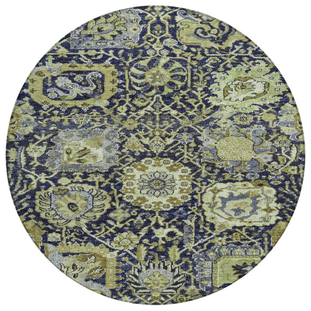 Elarion Green Washable Indoor - Outdoor Rug - LOOMLAN - LOOMLAN Rugs - Outdoor Rugs