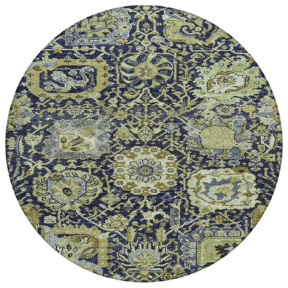Elarion Green Washable Indoor - Outdoor Rug - LOOMLAN - LOOMLAN Rugs - Outdoor Rugs