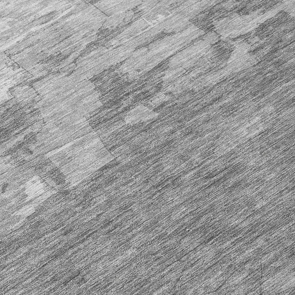 Elarune Gray Washable Indoor - Outdoor Rug - LOOMLAN - LOOMLAN Rugs - Outdoor Rugs