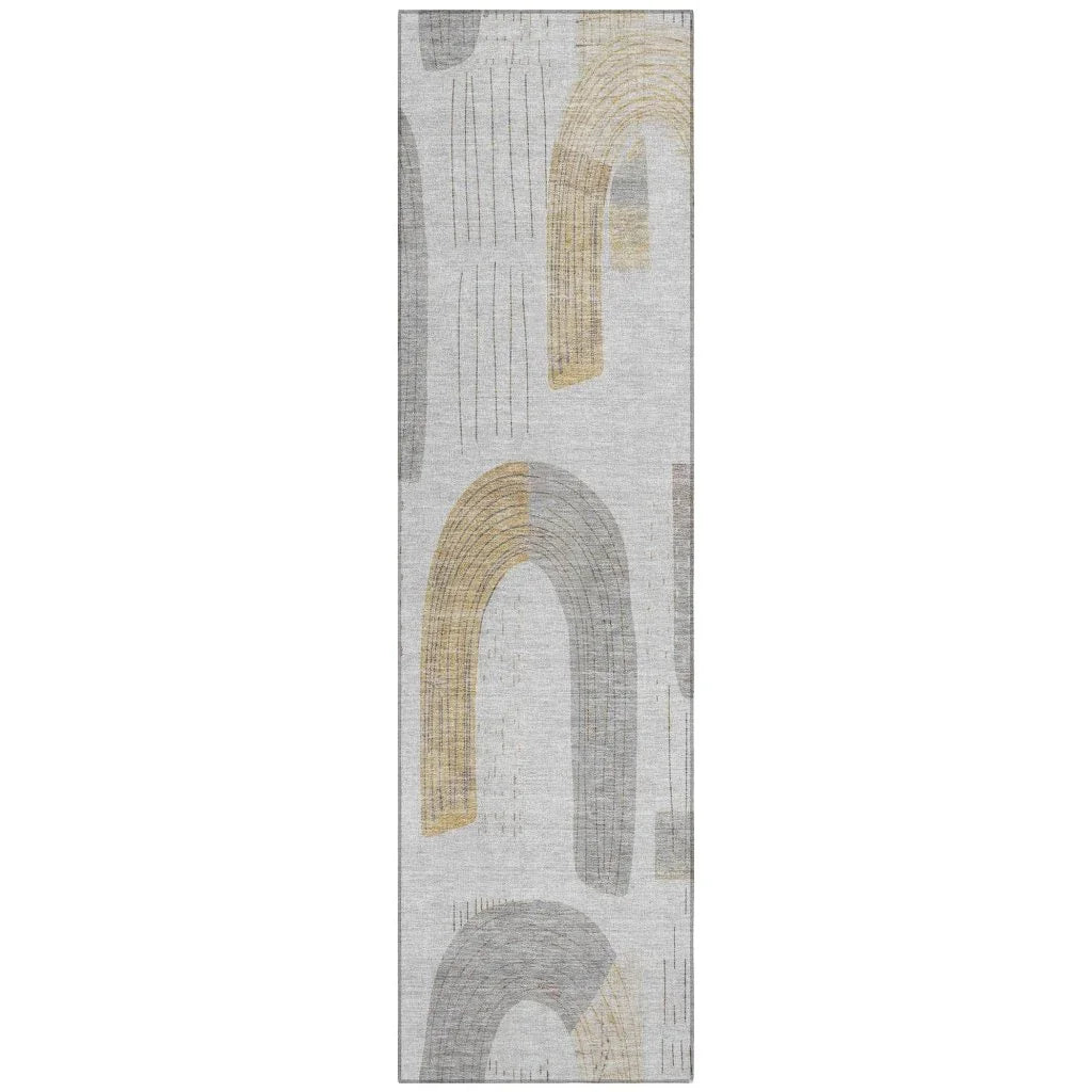 Elas Gray Washable Indoor - Outdoor Rug - LOOMLAN - LOOMLAN Rugs - Outdoor Rugs