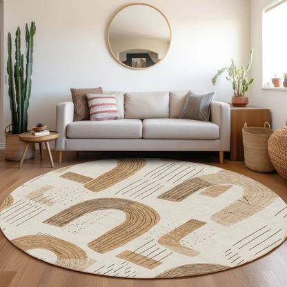 Elas Ivory Washable Indoor - Outdoor Rug - LOOMLAN - LOOMLAN Rugs - Outdoor Rugs