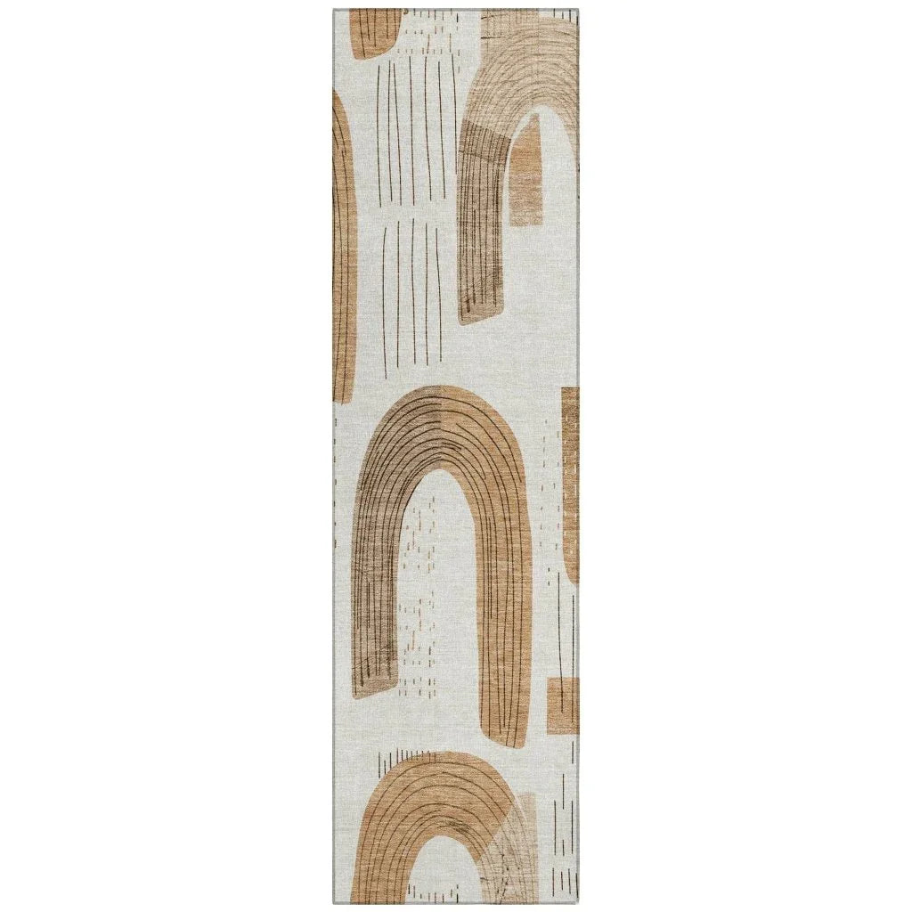 Elas Ivory Washable Indoor - Outdoor Rug - LOOMLAN - LOOMLAN Rugs - Outdoor Rugs
