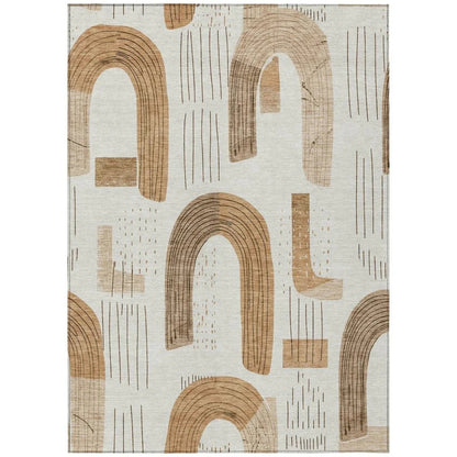 Elas Ivory Washable Indoor - Outdoor Rug - LOOMLAN - LOOMLAN Rugs - Outdoor Rugs