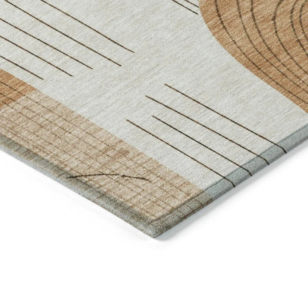 Elas Ivory Washable Indoor - Outdoor Rug - LOOMLAN - LOOMLAN Rugs - Outdoor Rugs