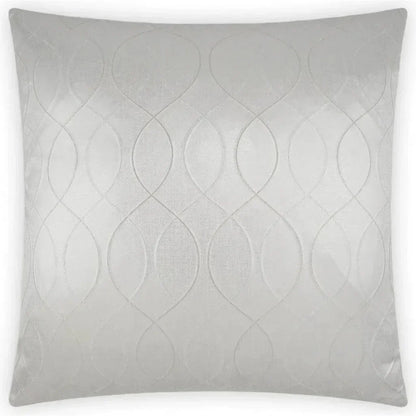 Elation Pearl White Throw Pillow With Insert - LOOMLAN - Throw Pillows