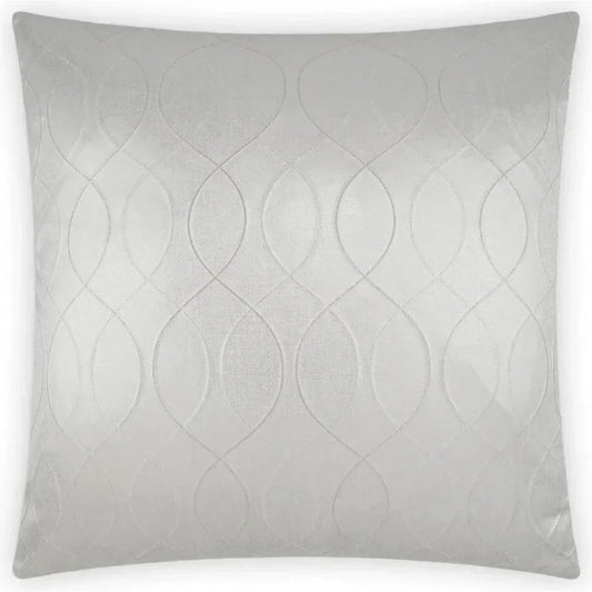 Elation Pearl White Throw Pillow With Insert - LOOMLAN - Throw Pillows