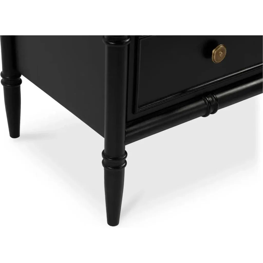 Eleanor Marble & Wood Black 6 Drawer Dresser - LOOMLAN - Moe's Home - Dressers