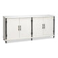 Elegance Wood and Iron White Credenza - LOOMLAN - Sarreid - Sideboards
