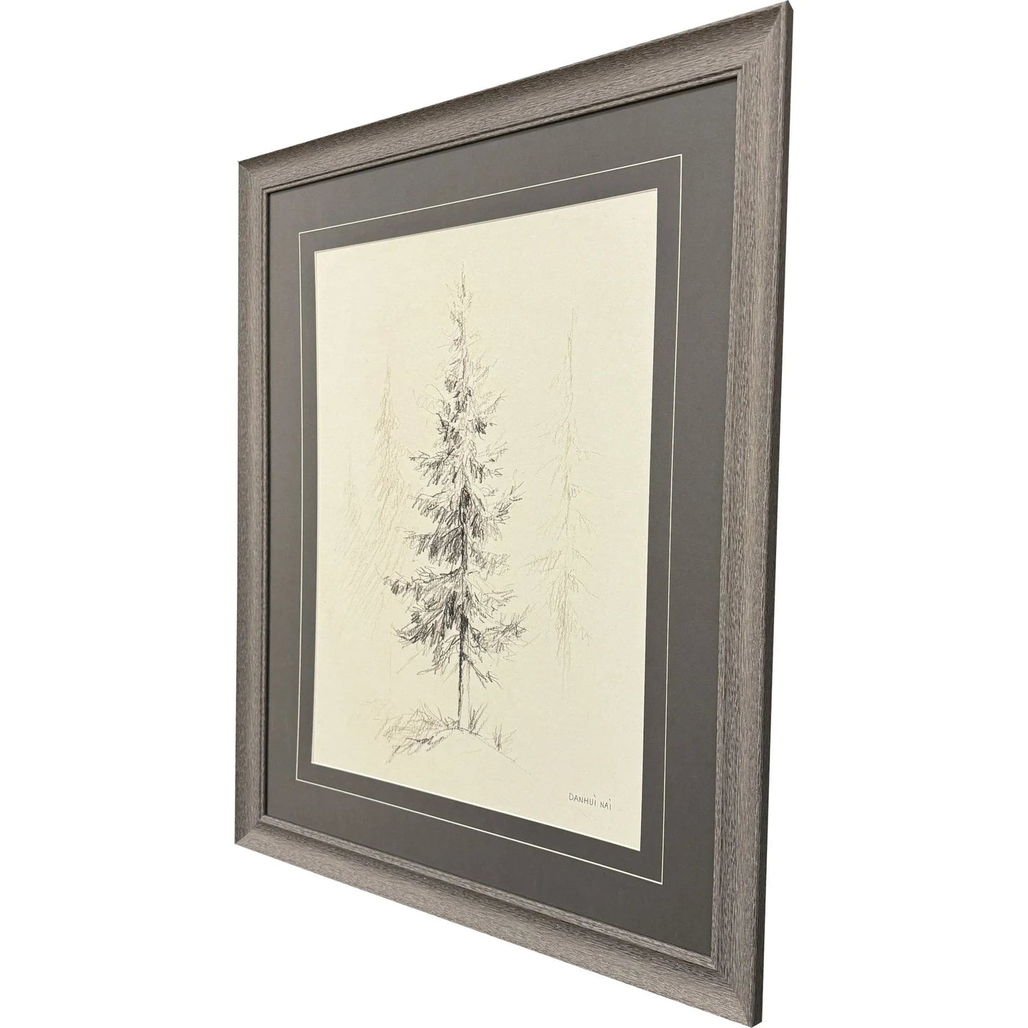 Elegant Pine Black Framed Wall Art