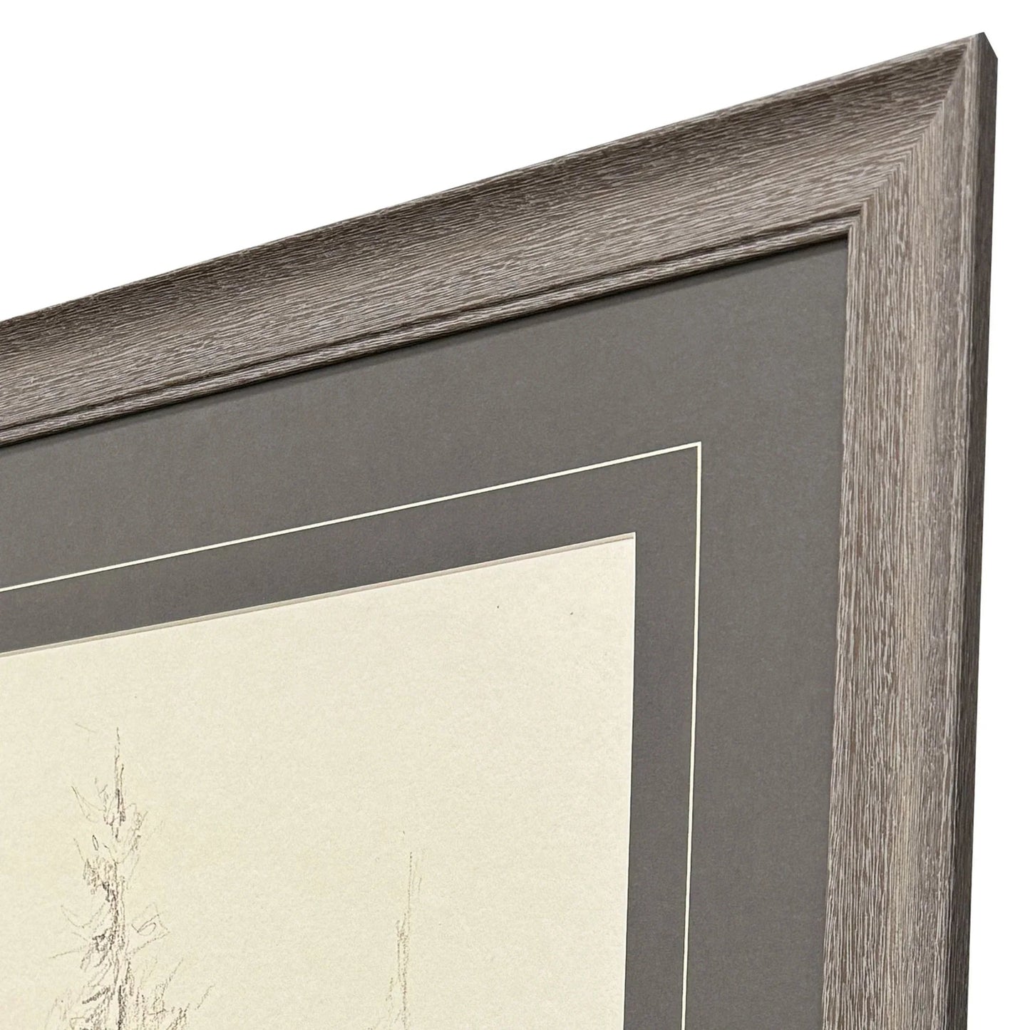 Elegant Pine Black Framed Wall Art