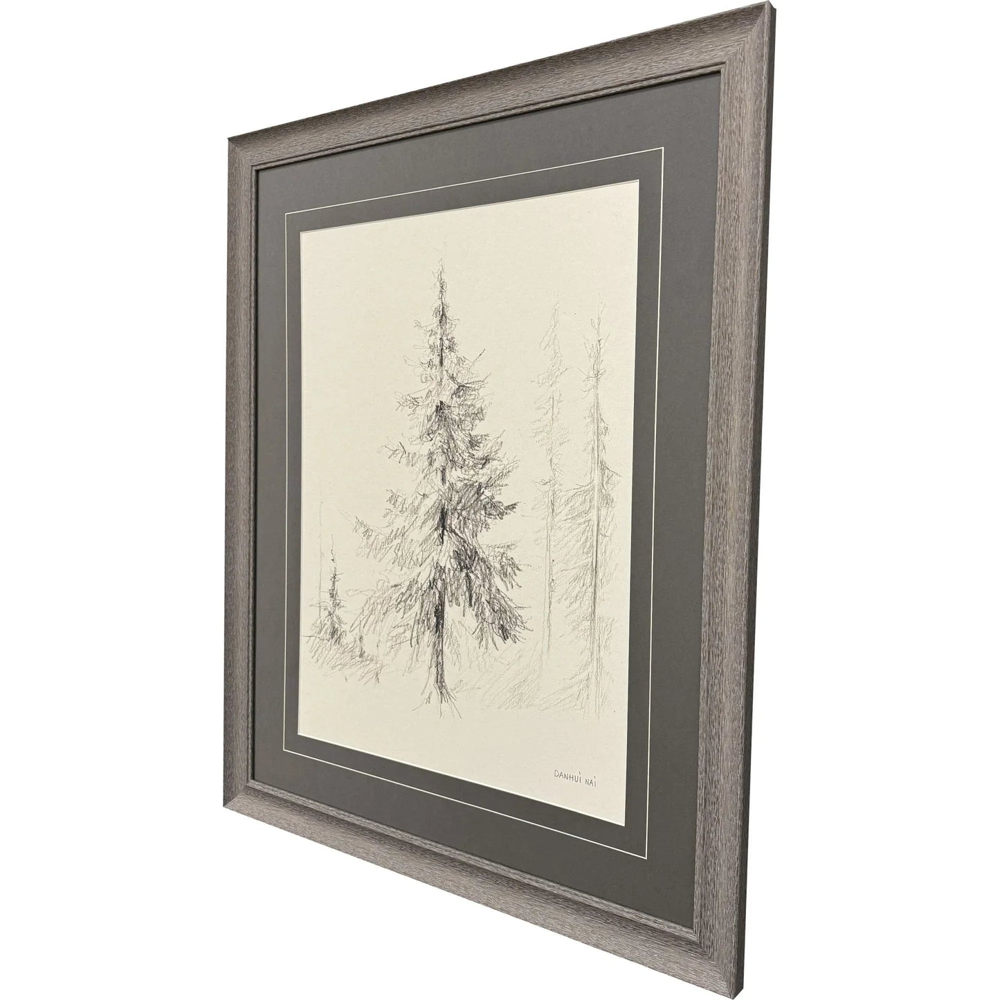 Elegant Pine Black Framed Wall Art