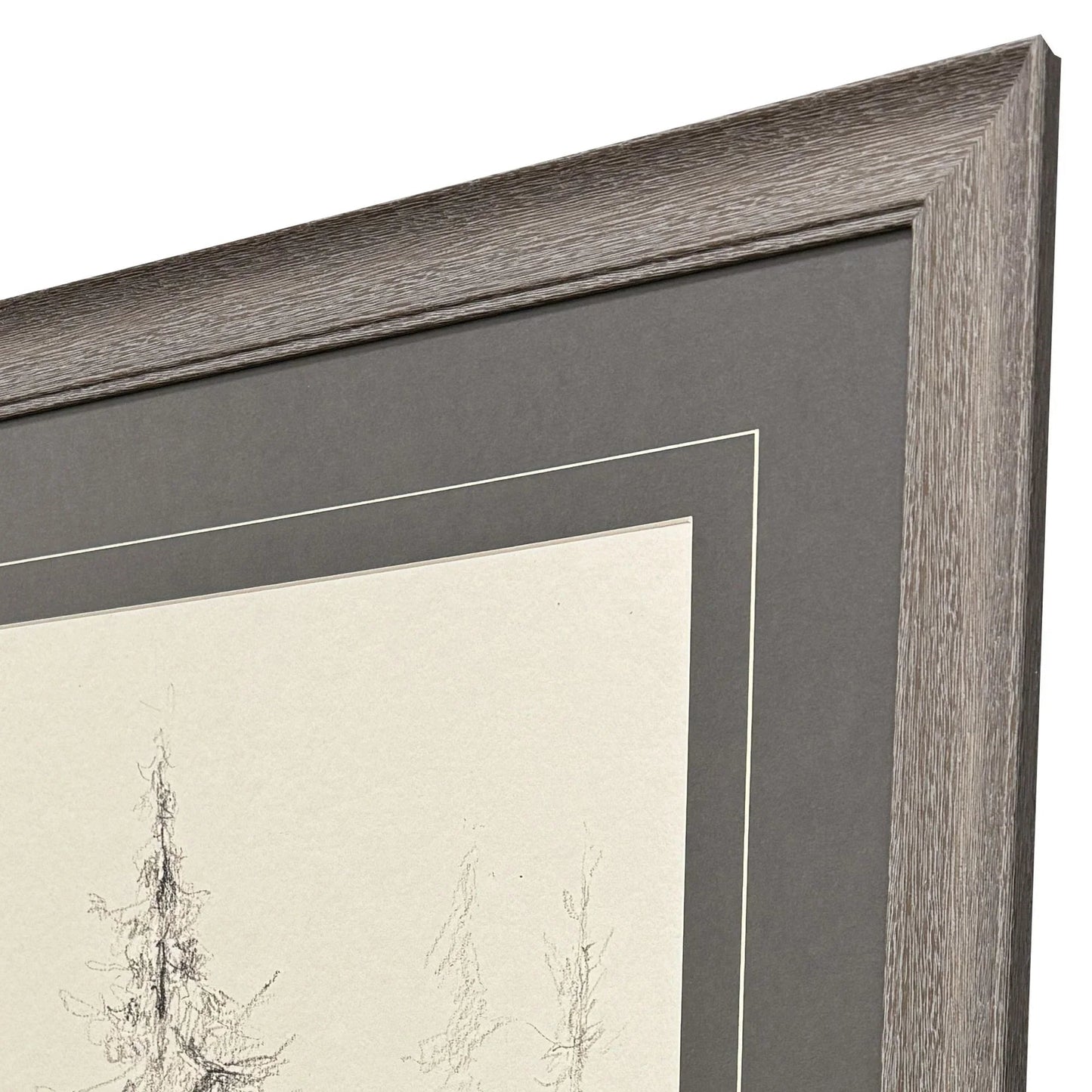 Elegant Pine Black Framed Wall Art