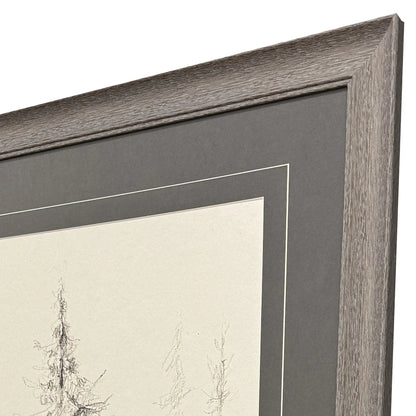 Elegant Pine Black Framed Wall Art