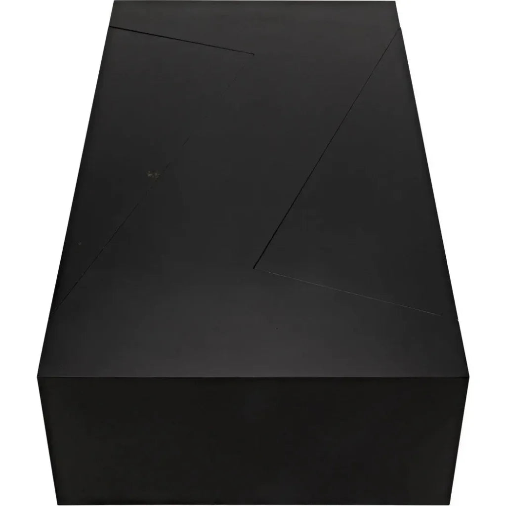 Element Black Steel Geometric Coffee Table - LOOMLAN - Noir - Coffee Tables