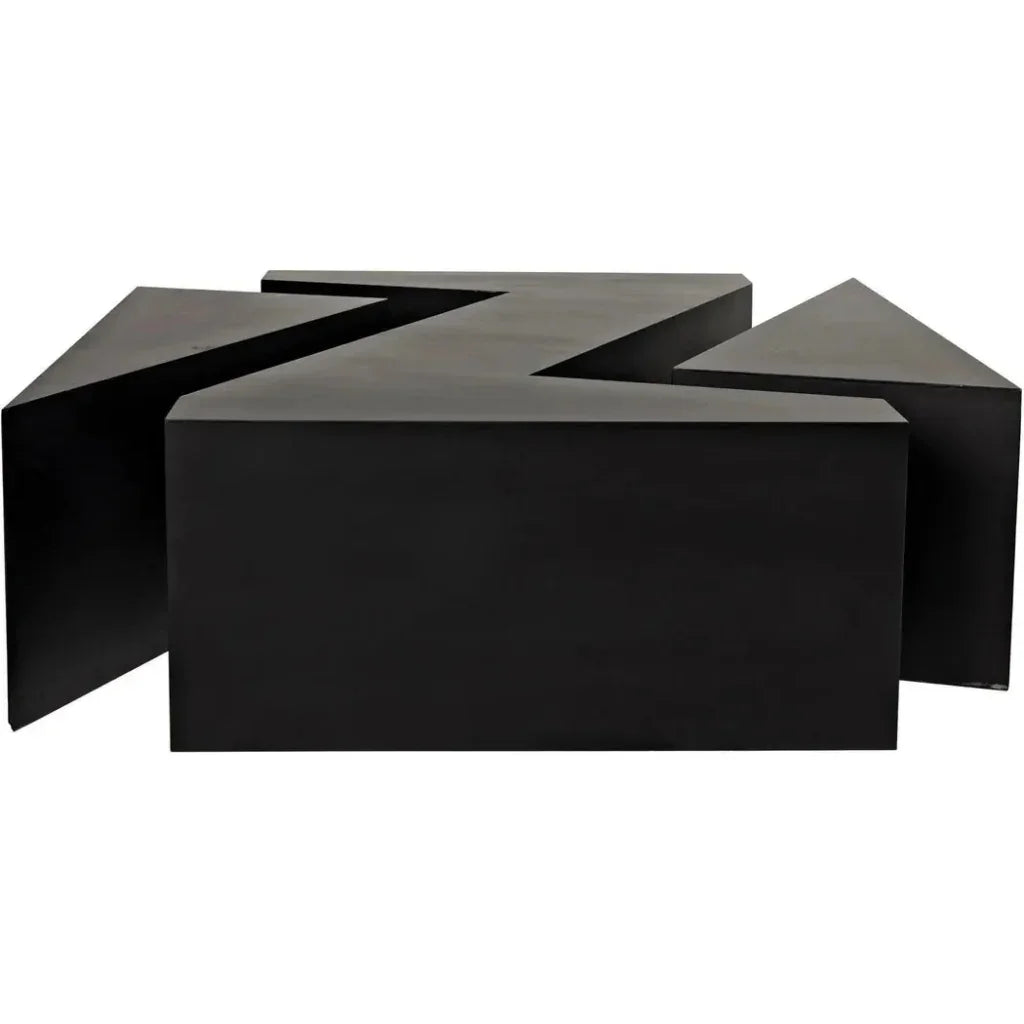 Element Black Steel Geometric Coffee Table - LOOMLAN - Noir - Coffee Tables