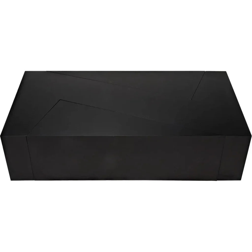 Element Black Steel Geometric Coffee Table - LOOMLAN - Noir - Coffee Tables