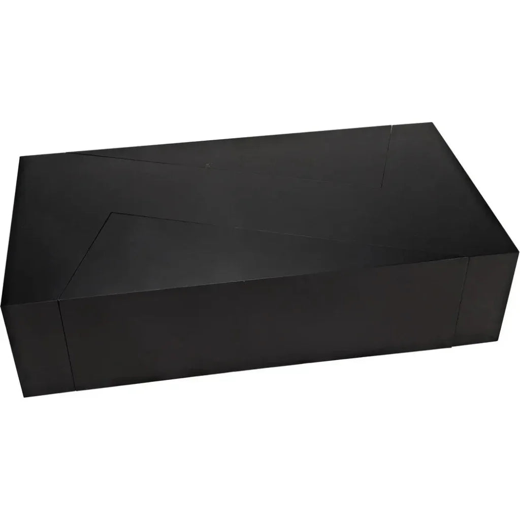 Element Black Steel Geometric Coffee Table - LOOMLAN - Noir - Coffee Tables
