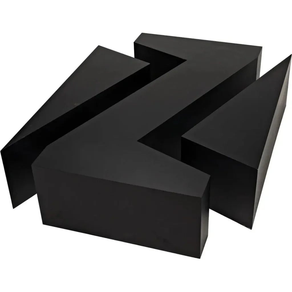 Element Black Steel Geometric Coffee Table - LOOMLAN - Noir - Coffee Tables