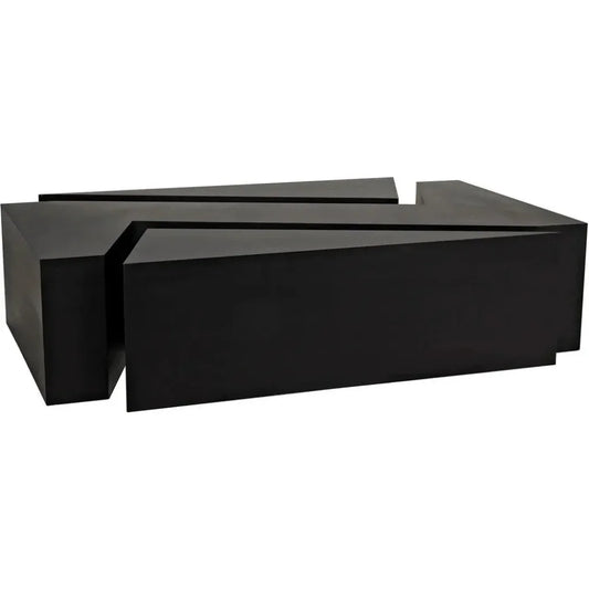 Element Black Steel Geometric Coffee Table - LOOMLAN - Noir - Coffee Tables